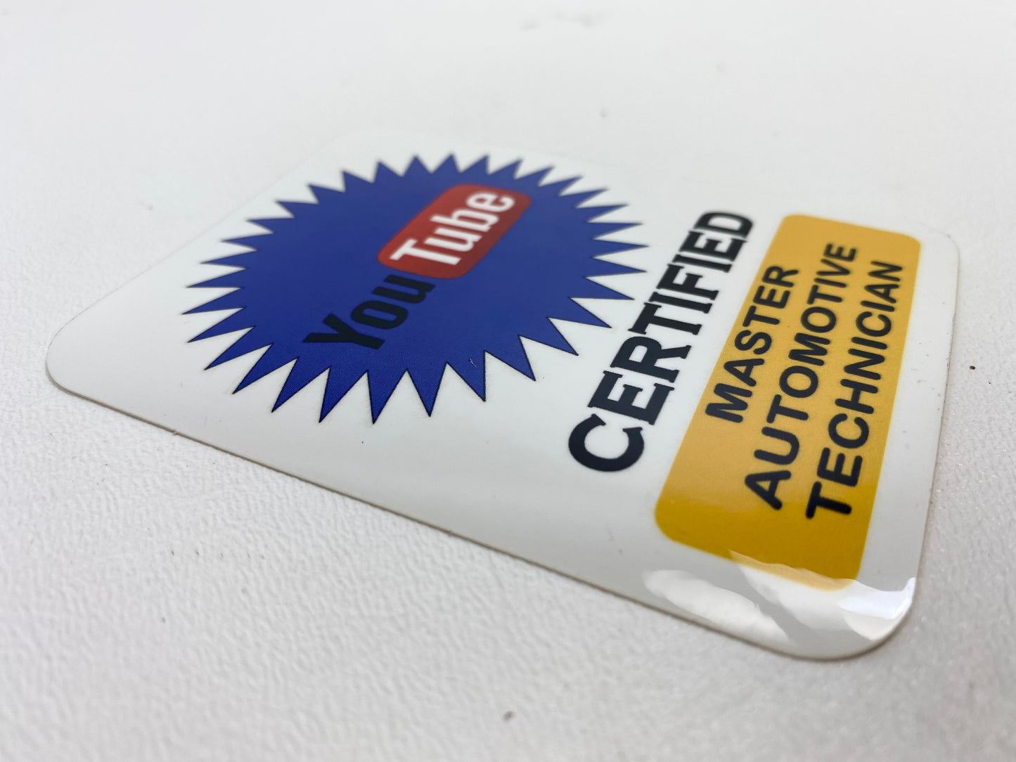 YouTube Certified Technician Sticker