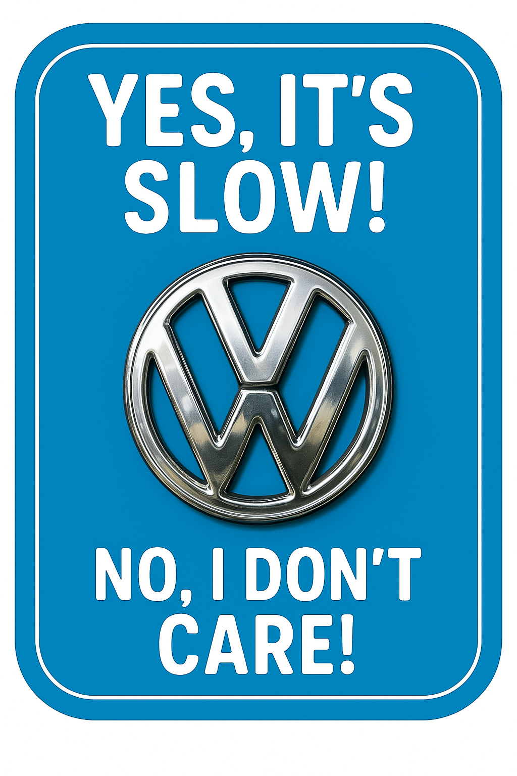 Slow VW Sticker