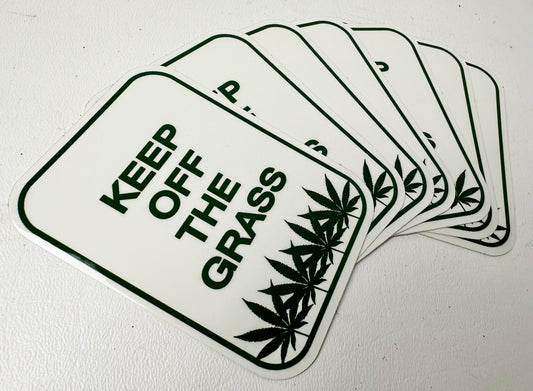 Keep Off The Grass Sticker